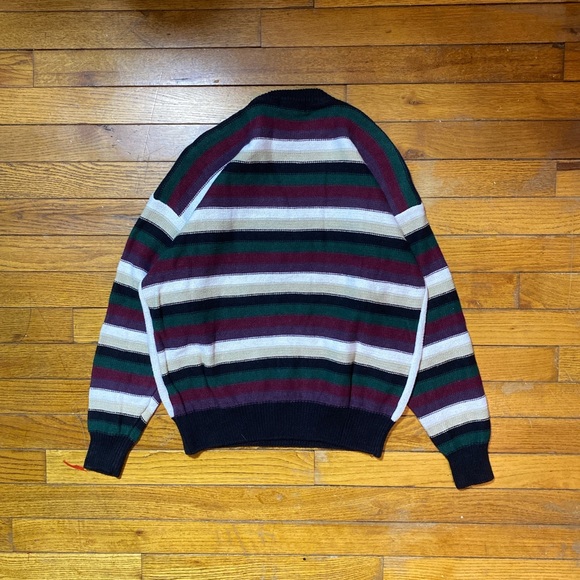 Vintage geometric pattern knit sweater - Picture 2 of 5